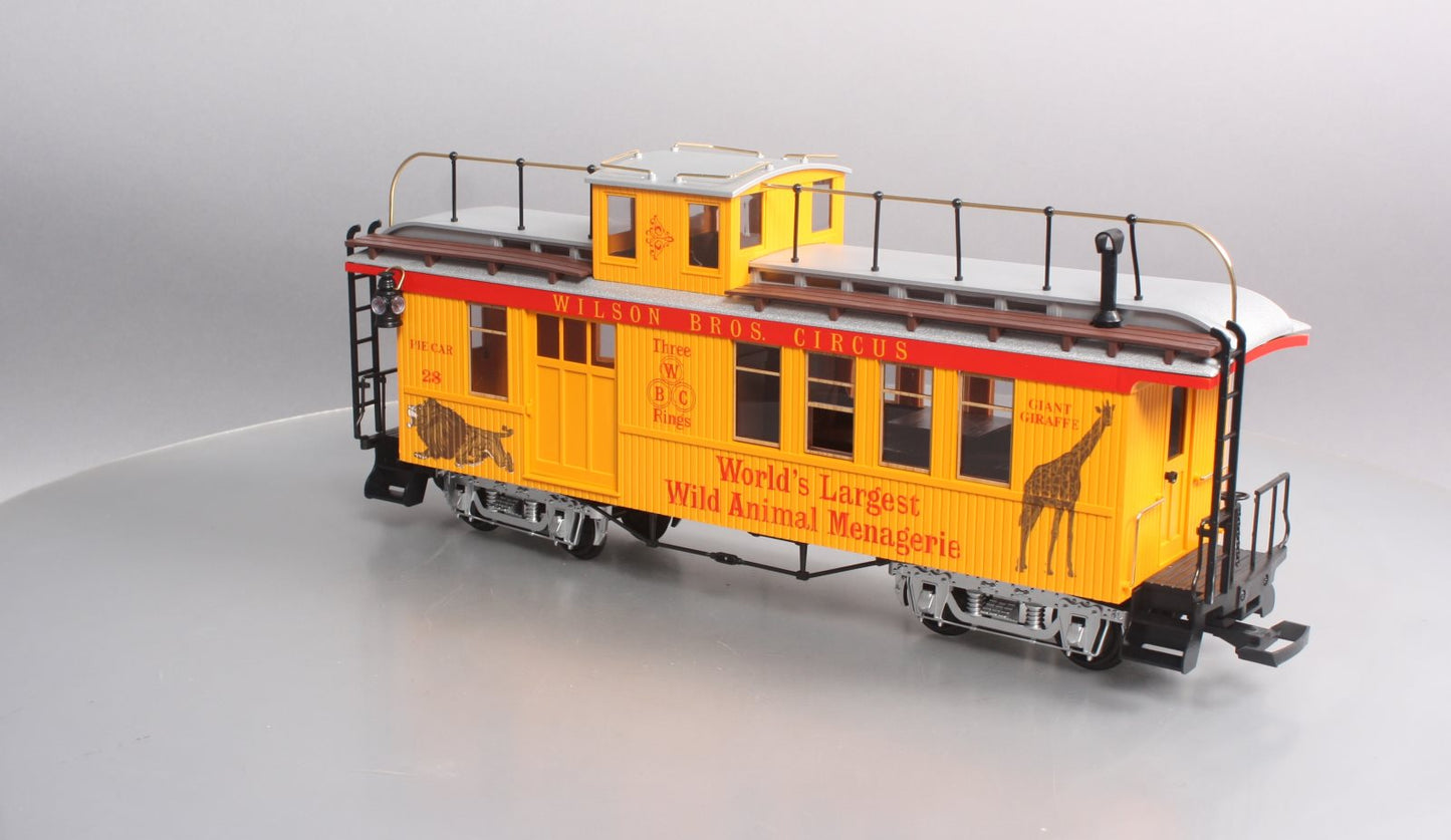 LGB 4075-DG G Scale Wilson Bros. Circus Caboose #28 LN/Box
