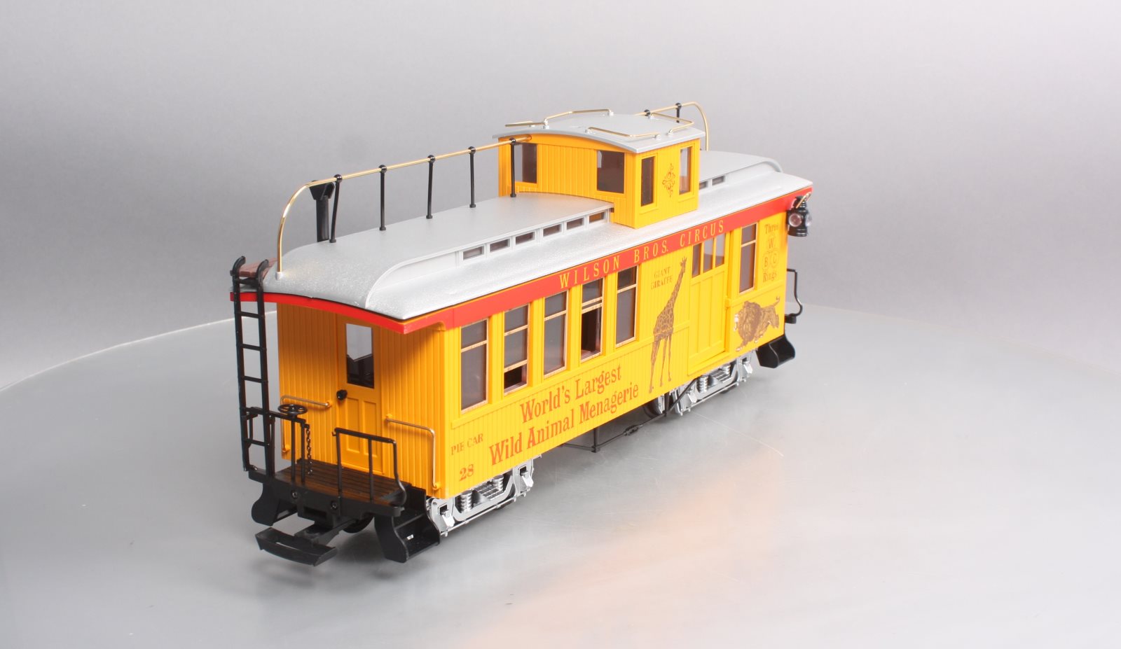 LGB 4075-DG G Scale Wilson Bros. Circus Caboose #28 LN/Box