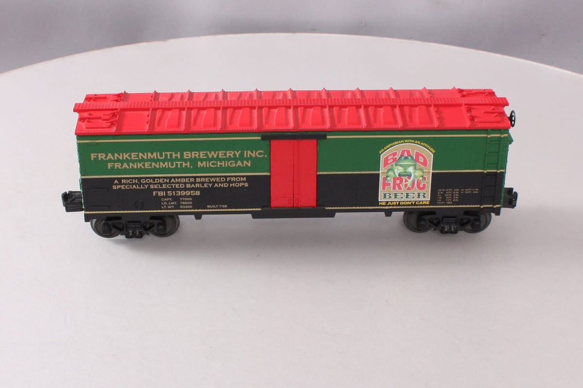 MTH 30-7886 O Gauge Bad Frog Beer Reefer Car LN/Box