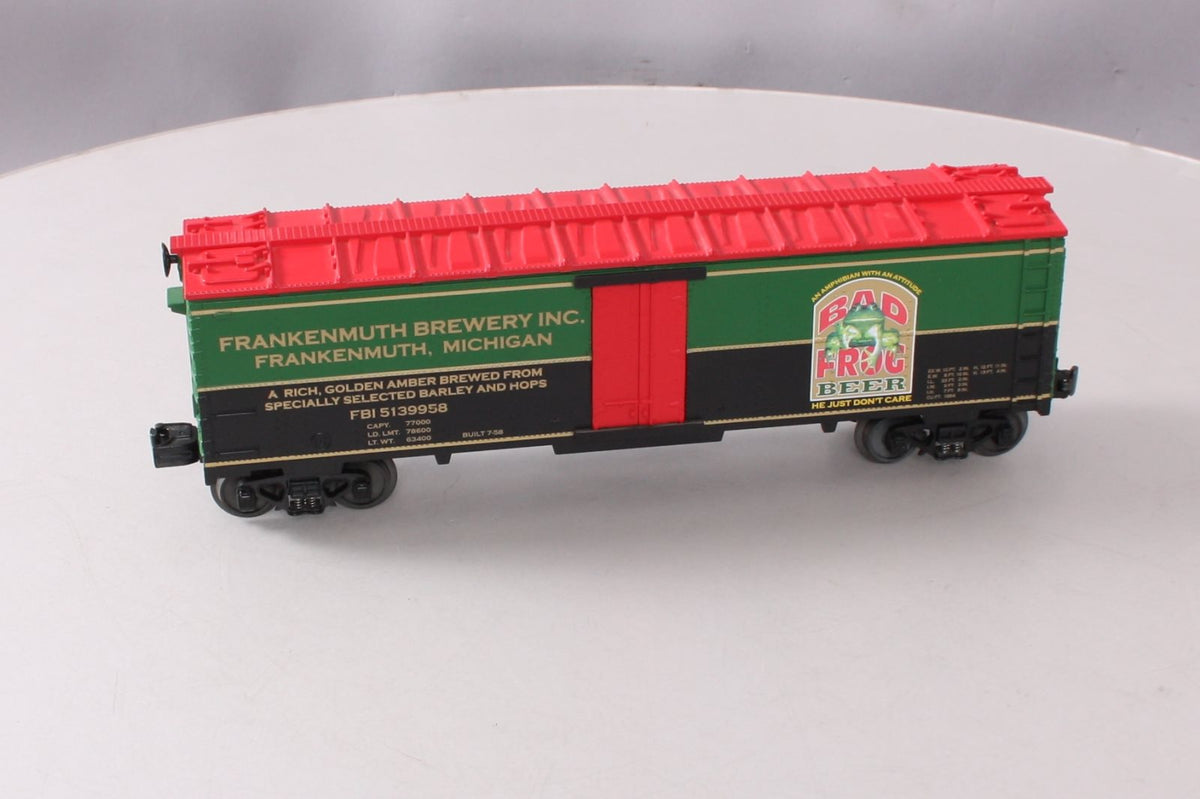 MTH 30-7886 O Gauge Bad Frog Beer Reefer Car LN/Box