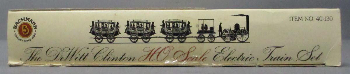 Bachmann 40-130 HO Gauge Dewitt Clinton Steam Train Set EX/Box
