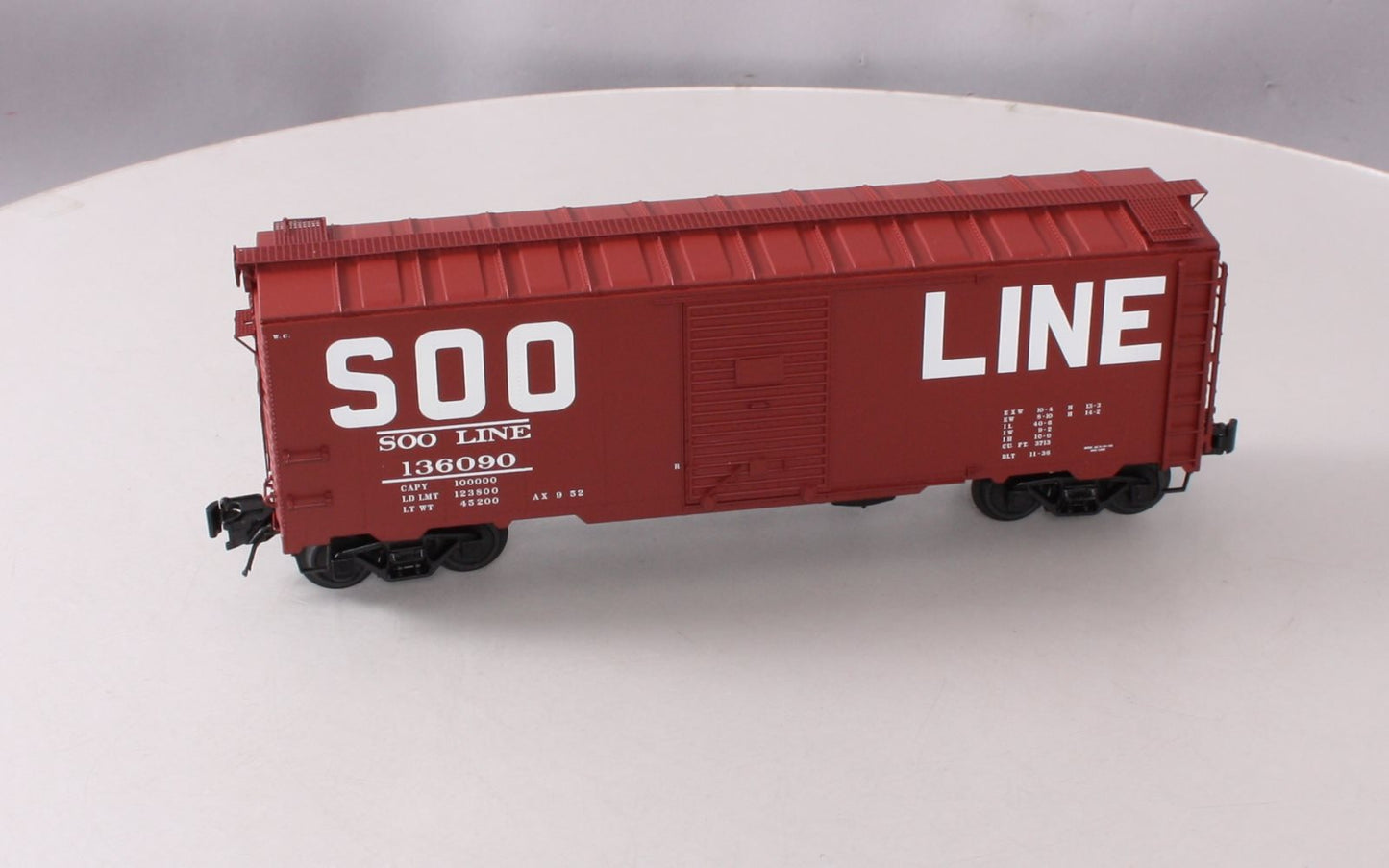 Atlas 3001811-1 O Gauge SOO Line AAR Boxcar #136090 (3-Rail) LN/Box