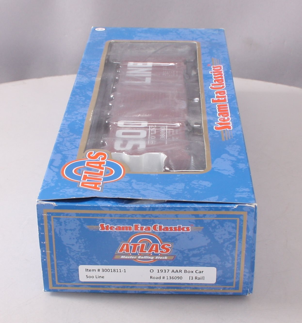 Atlas 3001811-1 O Gauge SOO Line AAR Boxcar #136090 (3-Rail) LN/Box