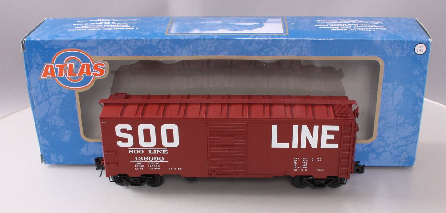 Atlas 3001811-1 O Gauge SOO Line AAR Boxcar #136090 (3-Rail) LN/Box