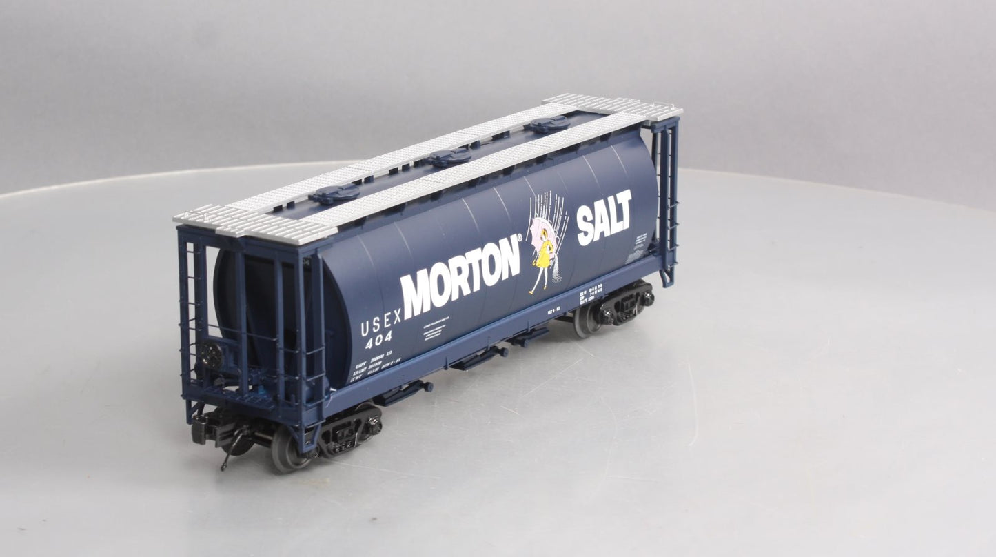MTH 20-97945 O Morton Salt 3-Bay Cylindrical Hopper Car #404 LN/Box