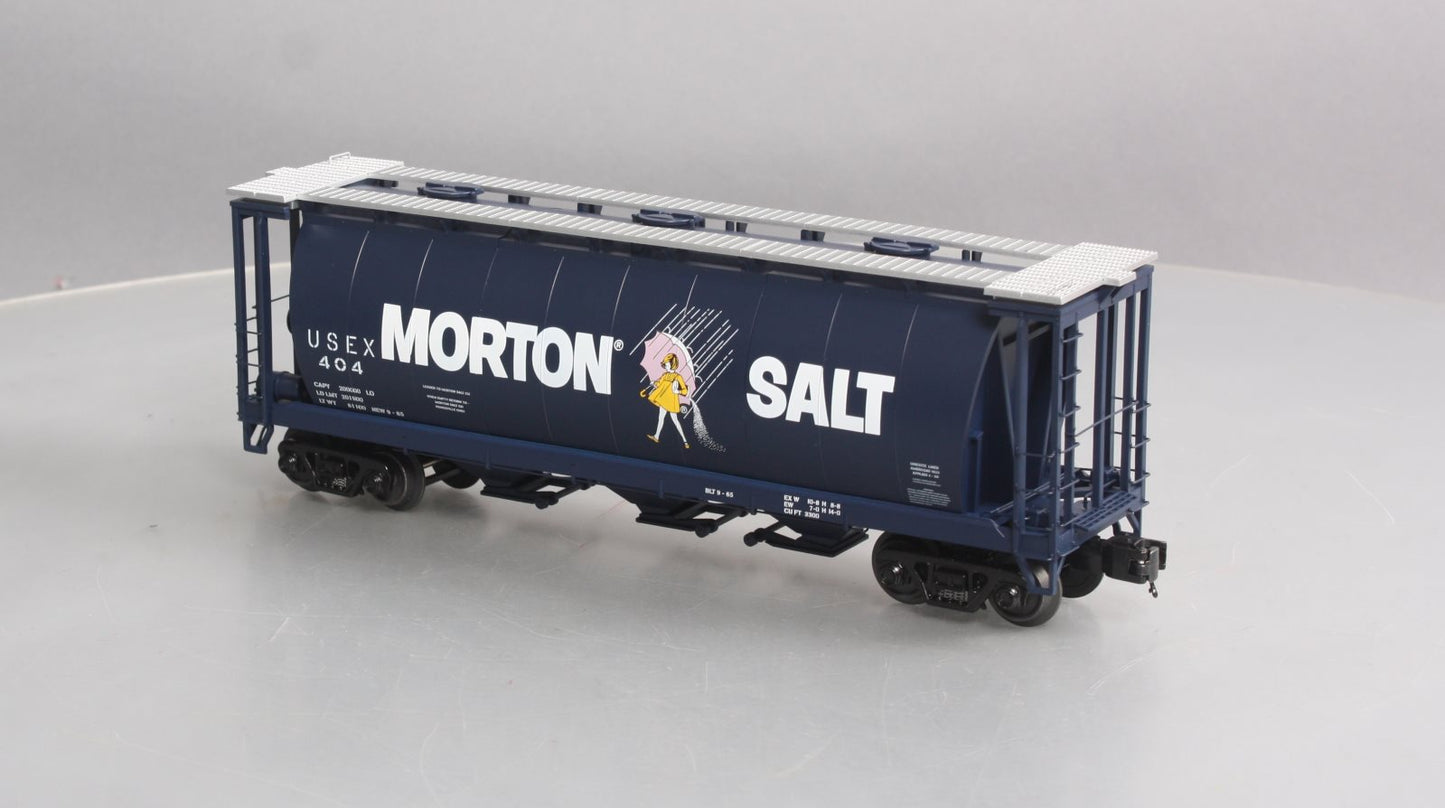 MTH 20-97945 O Morton Salt 3-Bay Cylindrical Hopper Car #404 LN/Box