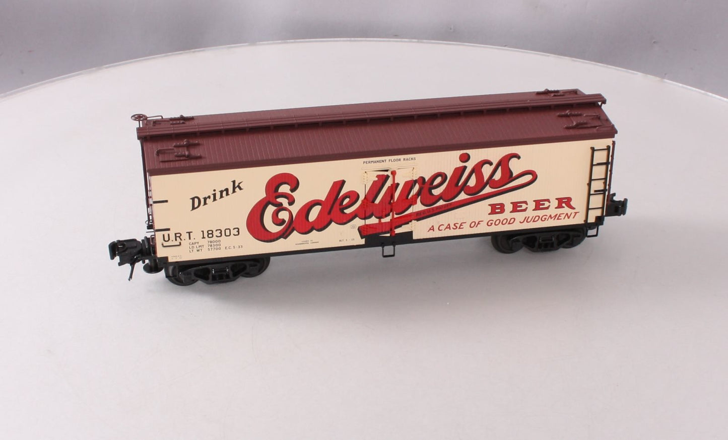 Atlas 6705-2 O Gauge Edelweiss Refrigerator Car (3-Rail) LN/Box