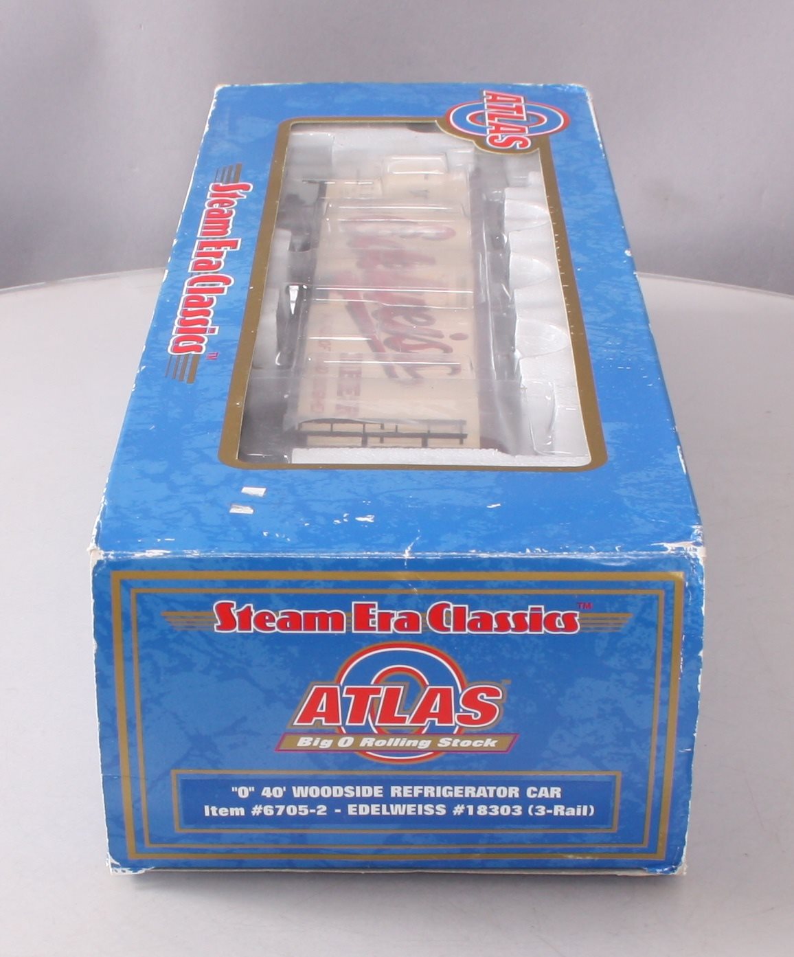 Atlas 6705-2 O Gauge Edelweiss Refrigerator Car (3-Rail) LN/Box