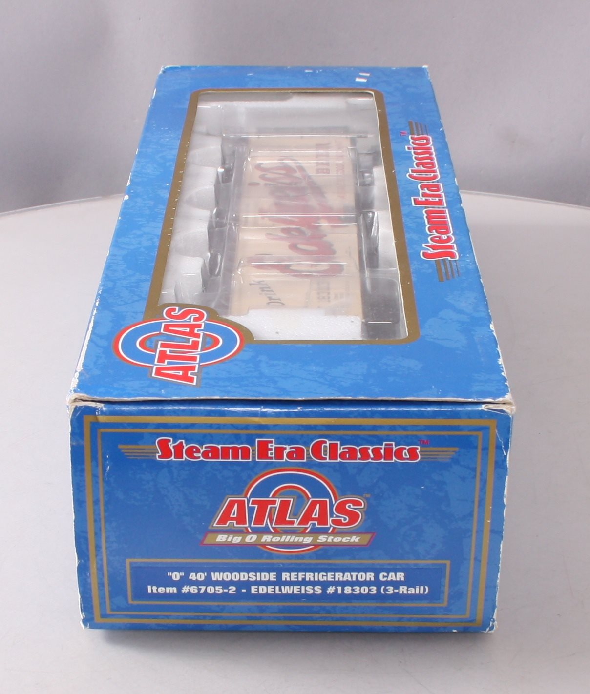 Atlas 6705-2 O Gauge Edelweiss Refrigerator Car (3-Rail) LN/Box