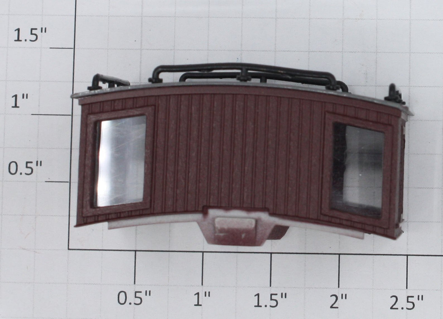 Lionel 17603-24 Maroon Cupola with Windows & Handrails w/ Gray Roof