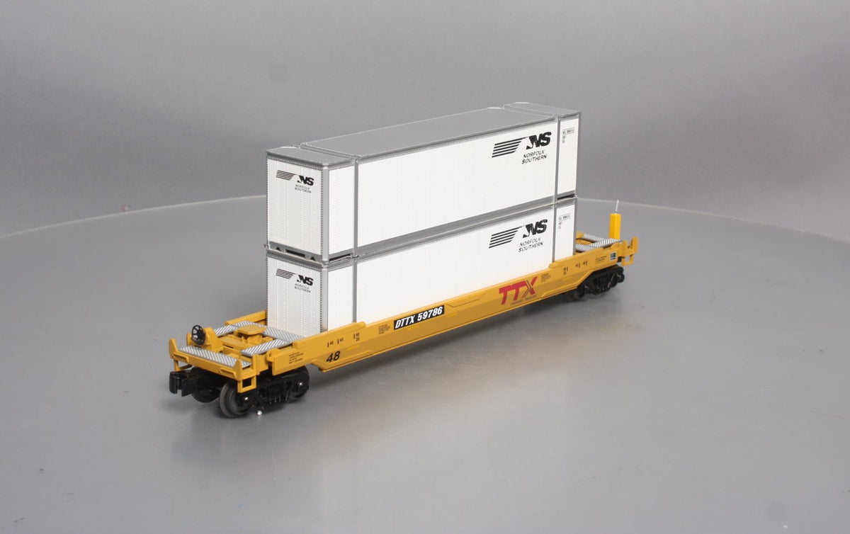 MTH 30-4205C O Norfolk Southern Husky Stack Car w/ETD #DTTX59786 LN/Box