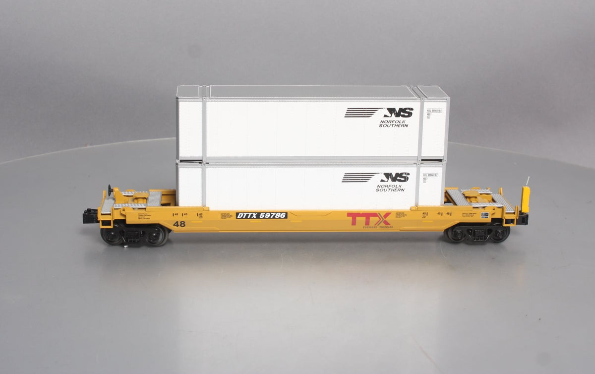 MTH 30-4205C O Norfolk Southern Husky Stack Car w/ETD #DTTX59786 LN/Box