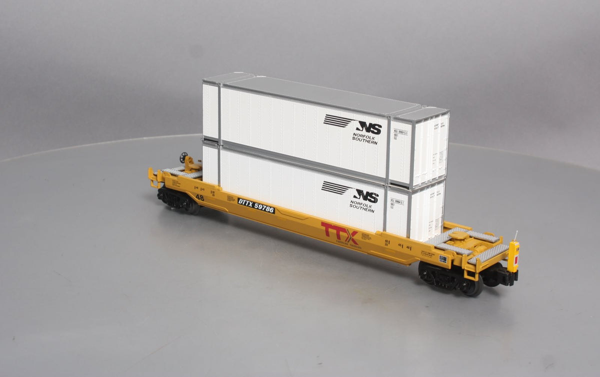 MTH 30-4205C O Norfolk Southern Husky Stack Car w/ETD #DTTX59786 LN/Box