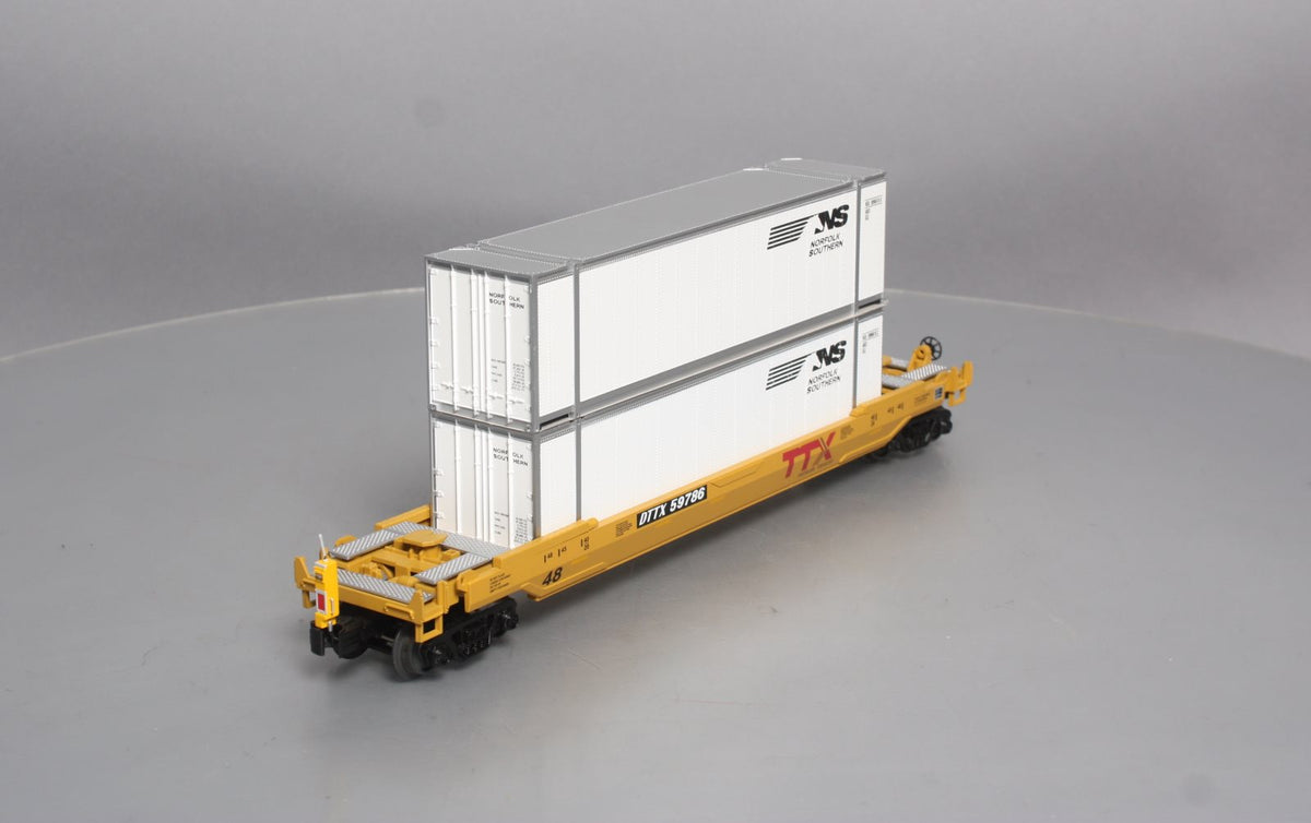 MTH 30-4205C O Norfolk Southern Husky Stack Car w/ETD #DTTX59786 LN/Box