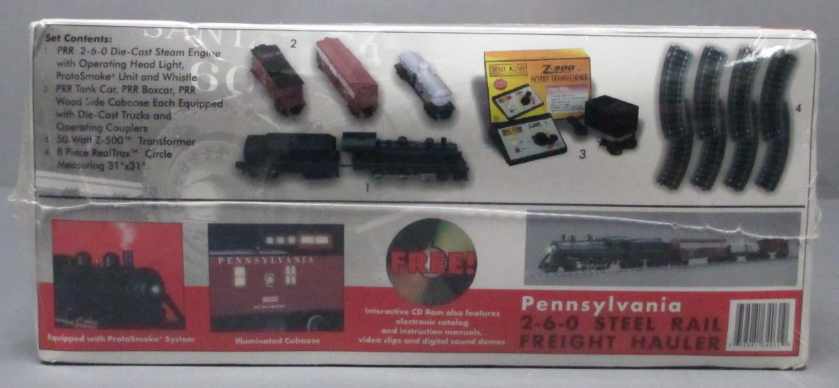 MTH O PRR 2-6-0 Steel Rail Freight Hauler Set NIB