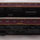 MTH 20-6614 O Gauge Norfolk & Western 2-Car 70' ABS Sleeper/Diner Passenger Set LN/Box