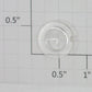 Lionel 385-38 11/16" Curved Headlight Lens Fits-385E, 392E, 1835E