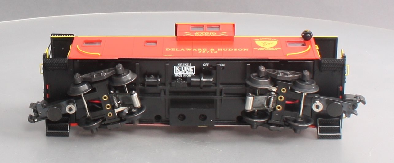 K-Line K613-1451 O Gauge Delaware & Hudson Extended Vision Caboose #35712 LN/Box