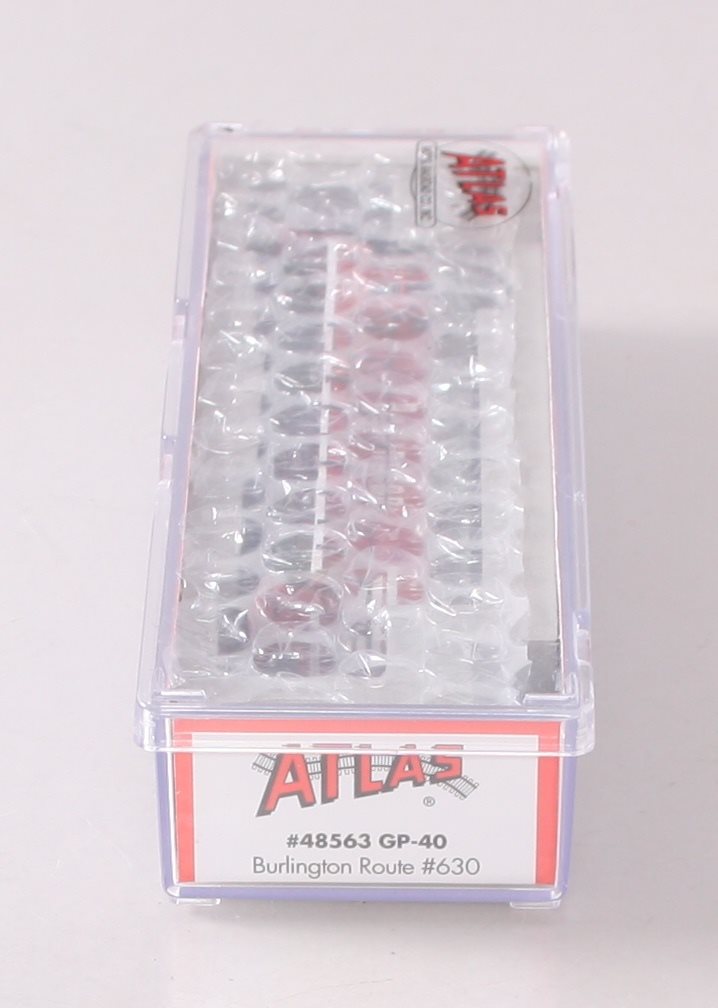 Atlas 48563 N Scale Burlington Route GP-40 Diesel Locomotive #630 LN/Box