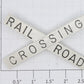 Lionel 154-34  RR Crossing Arms with Black Lettering - Egg Shell