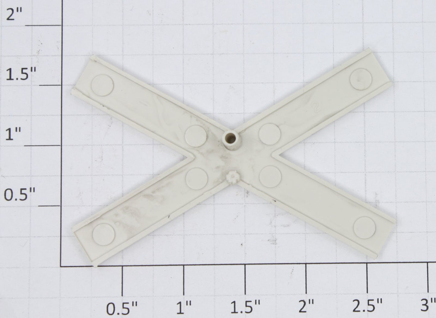 Lionel 154-34  RR Crossing Arms with Black Lettering - Egg Shell