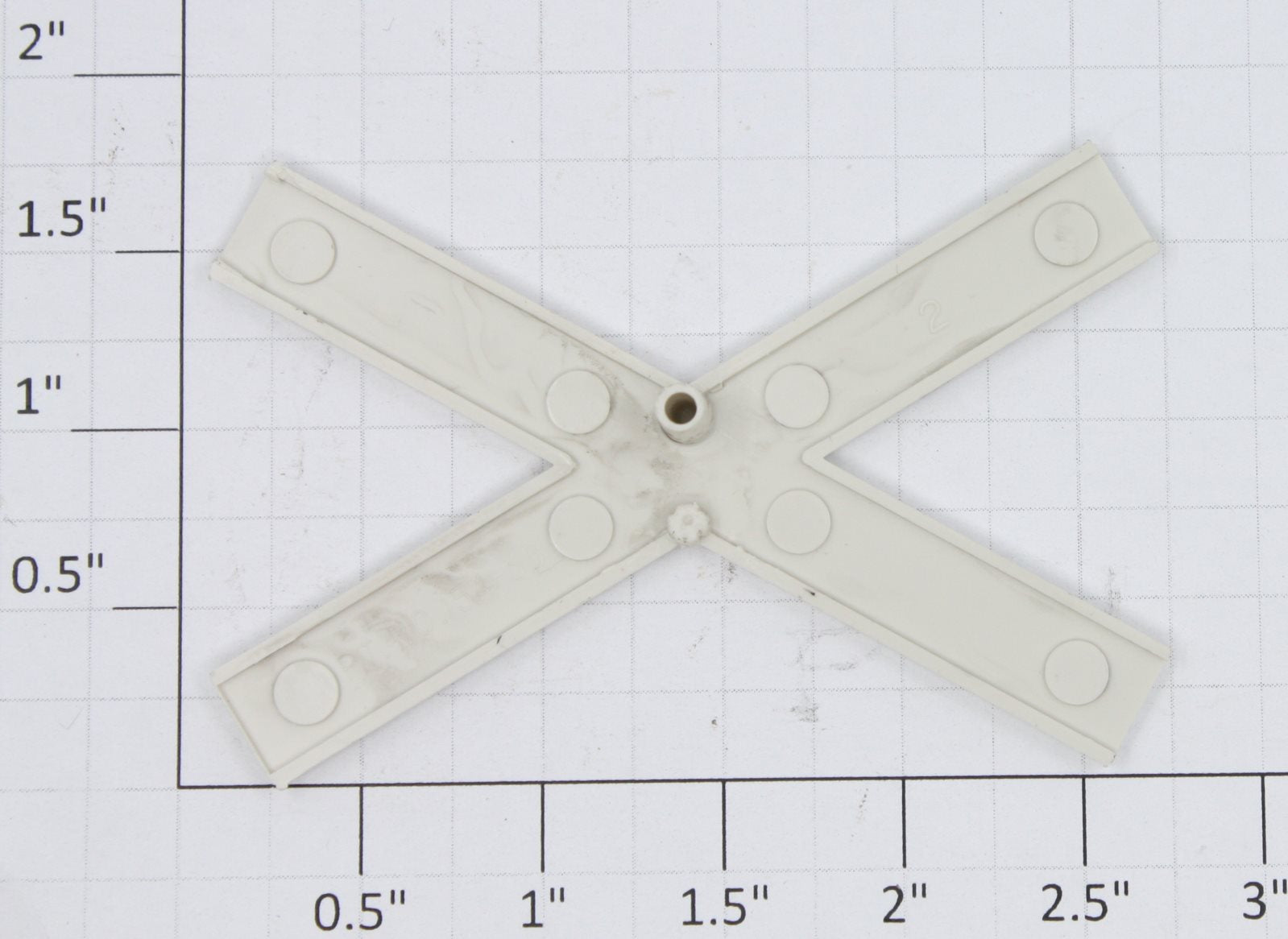 Lionel 154-34  RR Crossing Arms with Black Lettering - Egg Shell