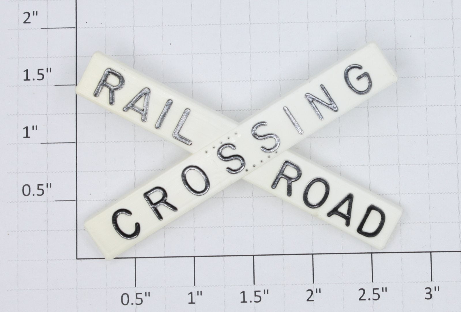 Lionel 154-34 RR Crossing Arms with Black Lettering