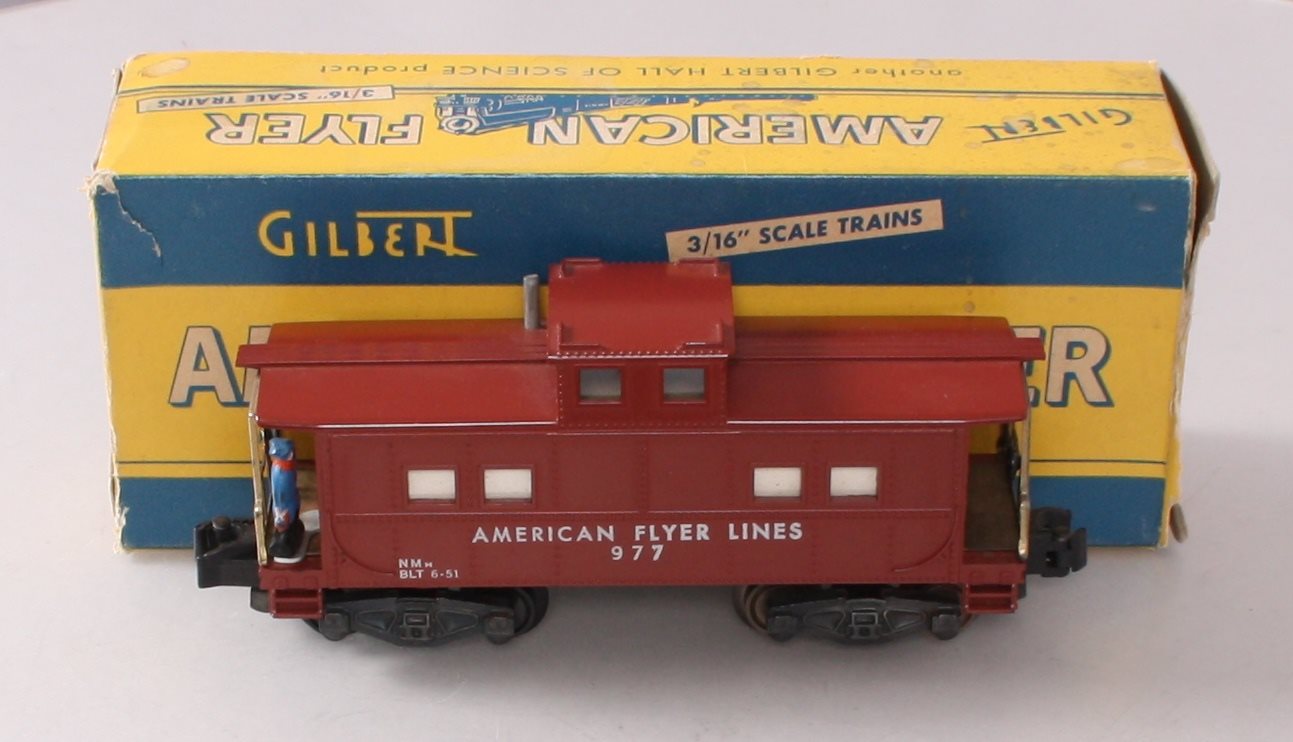 American Flyer 977 Vintage S American Flyer Lines Lighted Caboose