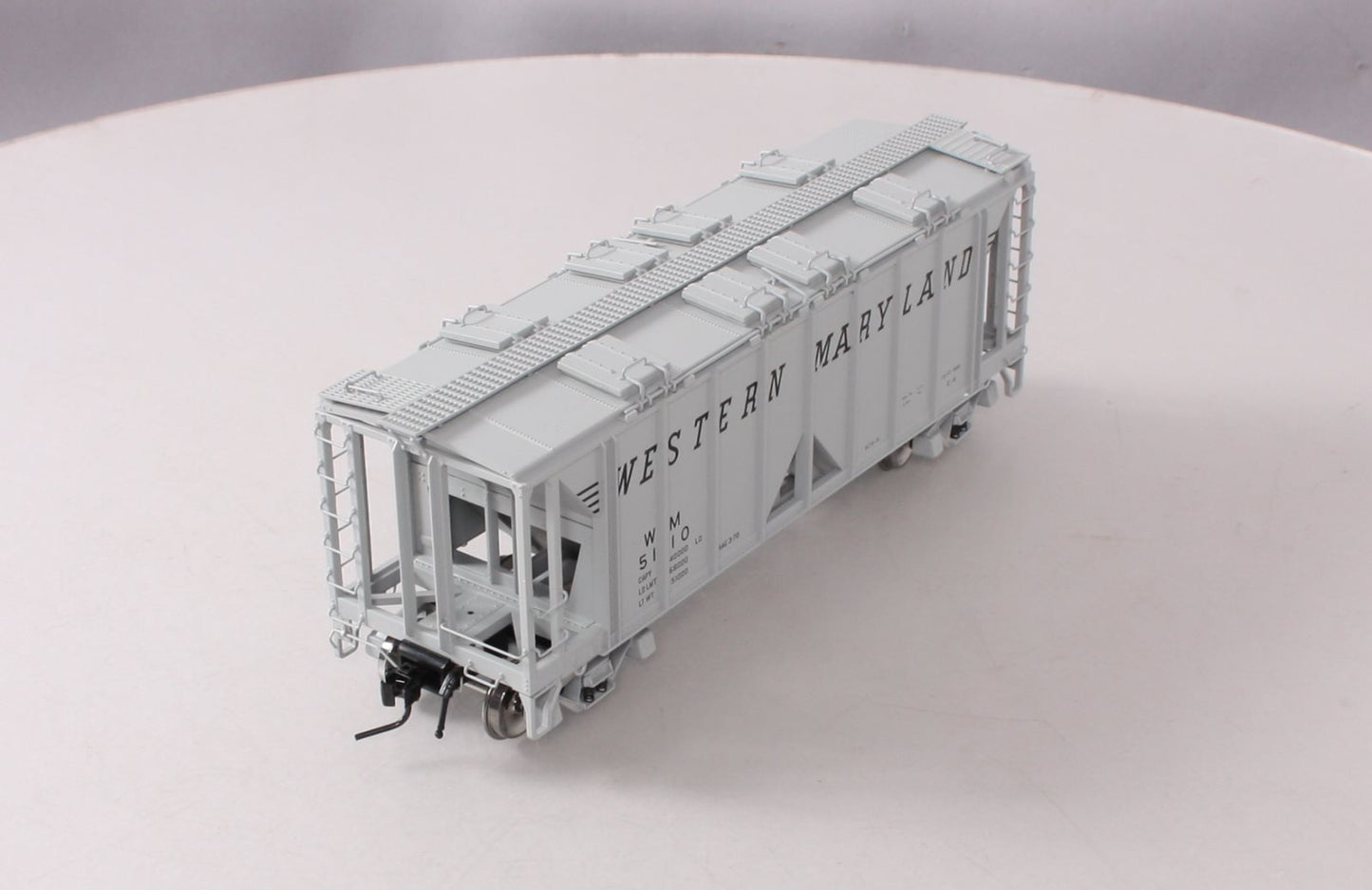 Atlas 9371-1 O Scale Western Maryland 70 Ton Covered Hopper #5110 (2-Rail) LN/Box