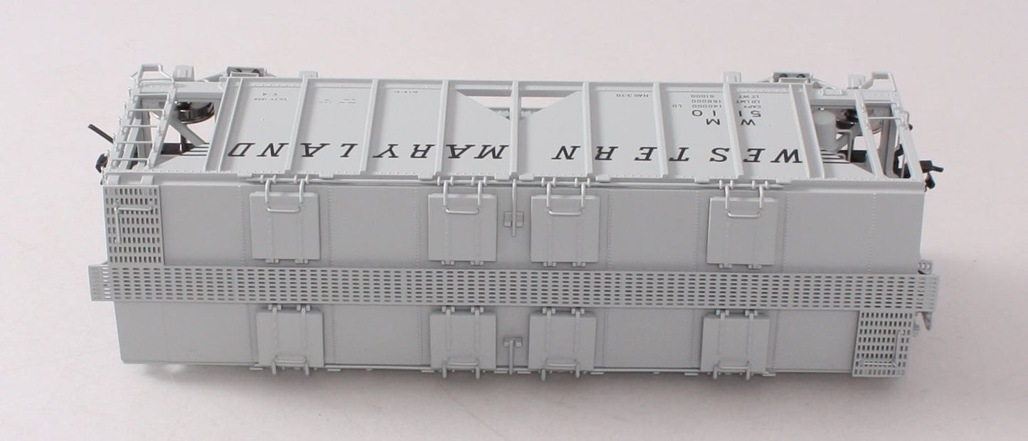 Atlas 9371-1 O Scale Western Maryland 70 Ton Covered Hopper #5110 (2-Rail) LN/Box