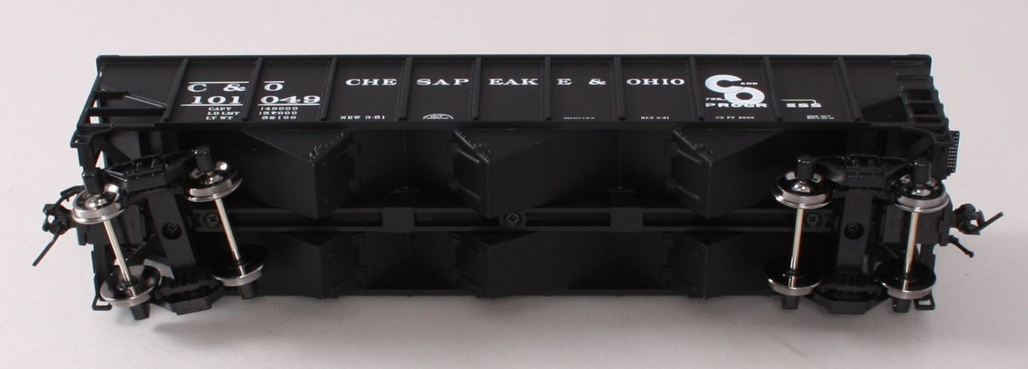 Atlas 952-2 O Scale Chesapeake & Ohio AAR 3-Bay Hopper Car (2-Rail) #101049 LN/Box