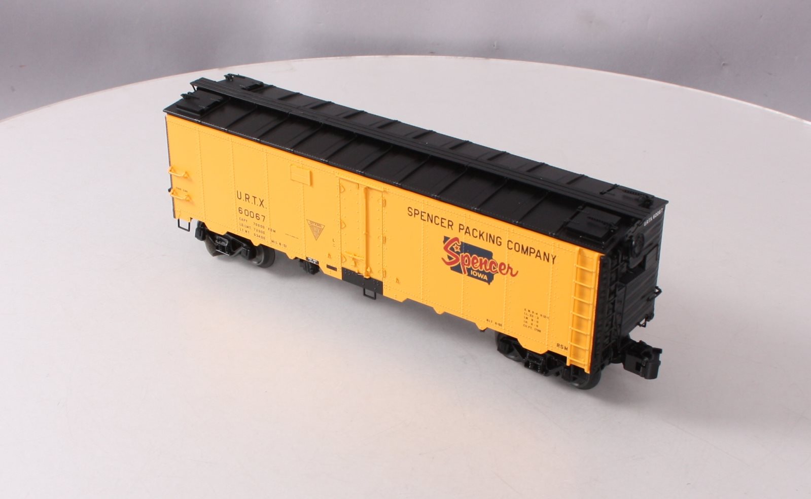 Atlas 3003911-2 Spencer Packing Co. 40' Steel Reefer Car #60067 (3Rail) LN/Box