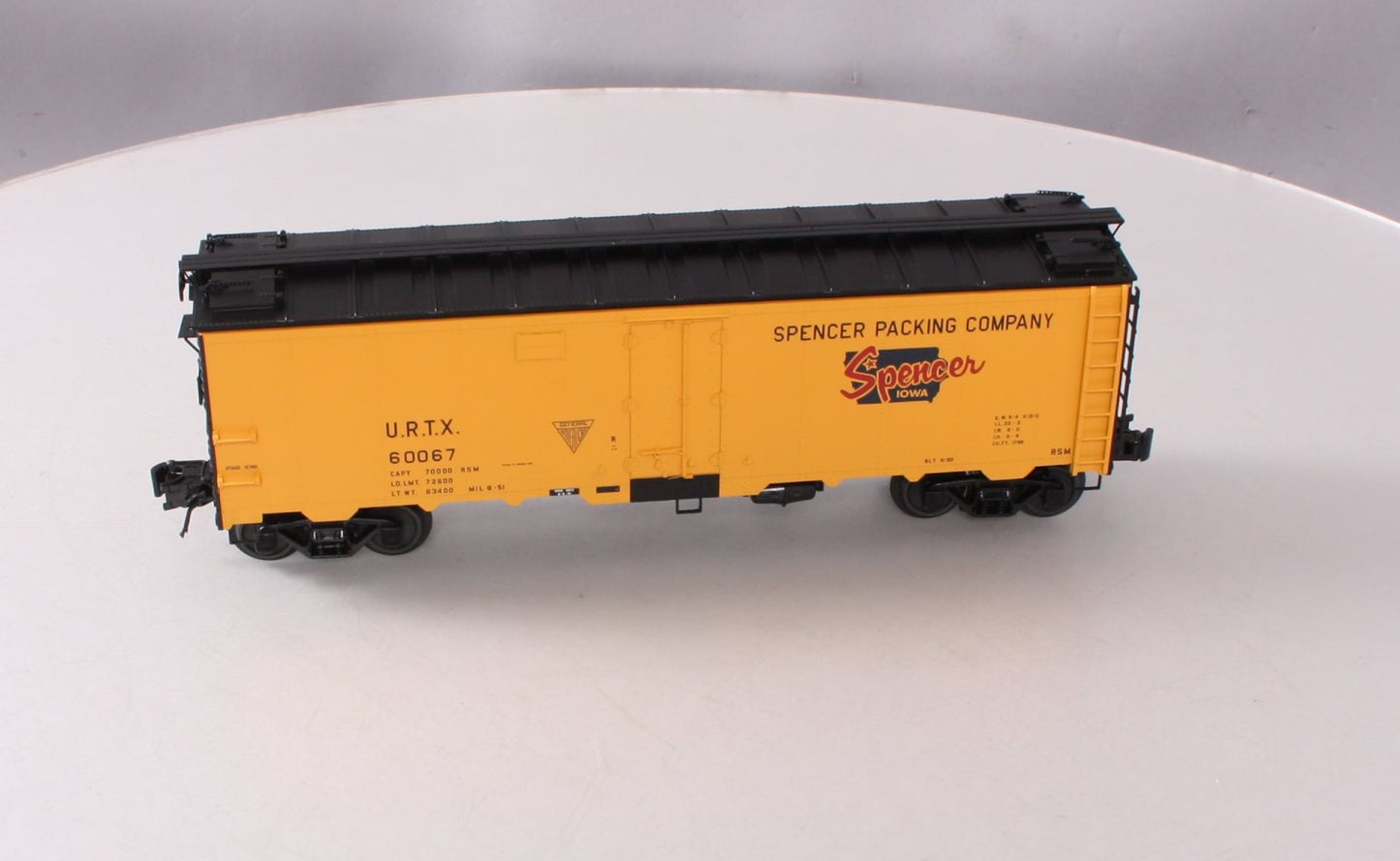 Atlas 3003911-2 Spencer Packing Co. 40' Steel Reefer Car #60067 (3Rail) LN/Box