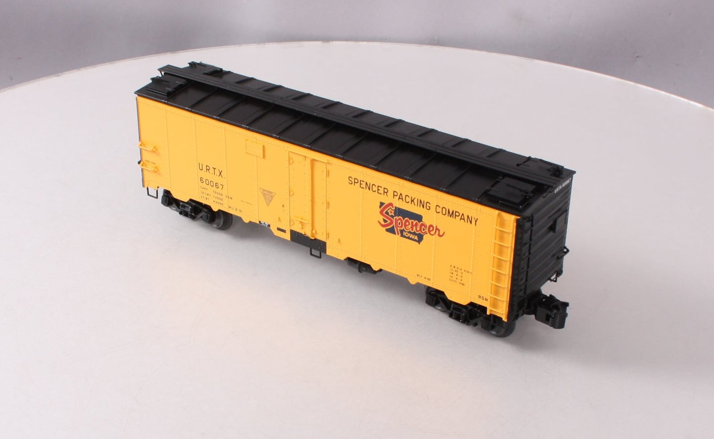 Atlas 3003911-2 Spencer Packing Co. 40' Steel Reefer Car #60067 (3Rail) LN/Box