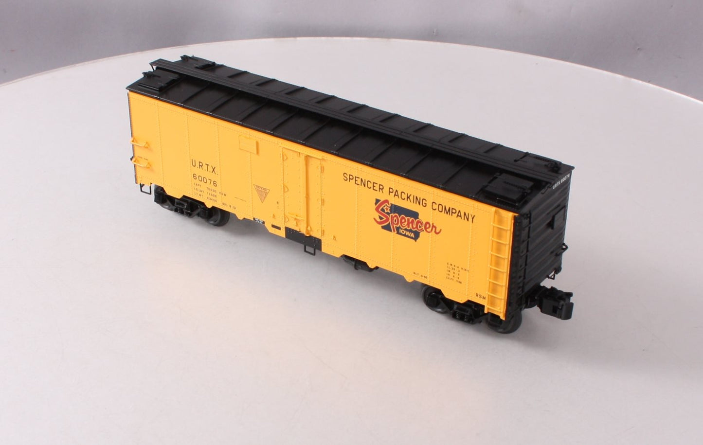 Atlas 3003911-3 Spencer Packing Co. 40' Steel Reefer Car #60076 (3Rail) LN/Box