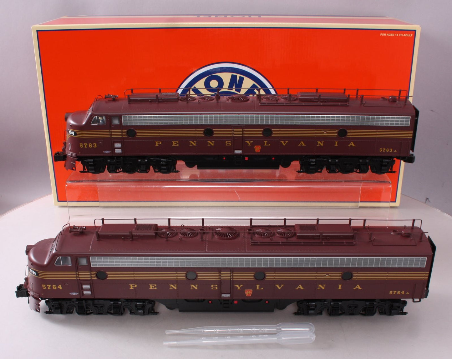 Lionel 6-84091 O Pennsylvania BTO LEGACY AA E8 Diesel Locomotive Set #5763/5764 LN/Box