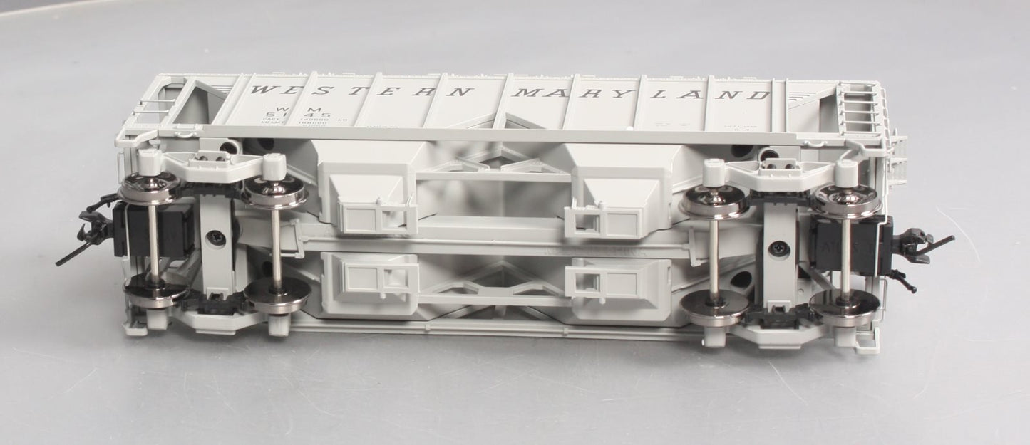 Atlas 9371-4 O Scale Western Maryland 70T Covered Hopper #5145 [2-Rail] EX/Box