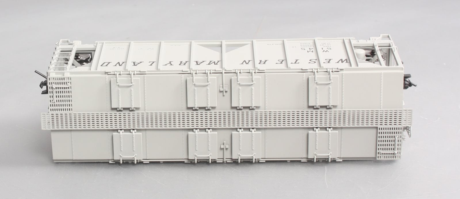 Atlas 9371-4 O Scale Western Maryland 70T Covered Hopper #5145 [2-Rail] EX/Box