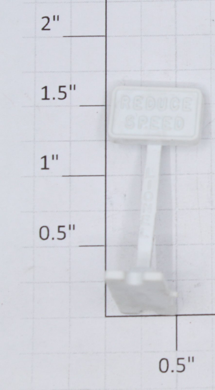 Lionel 309-24 Unpainted "Reduce Speed" Sign