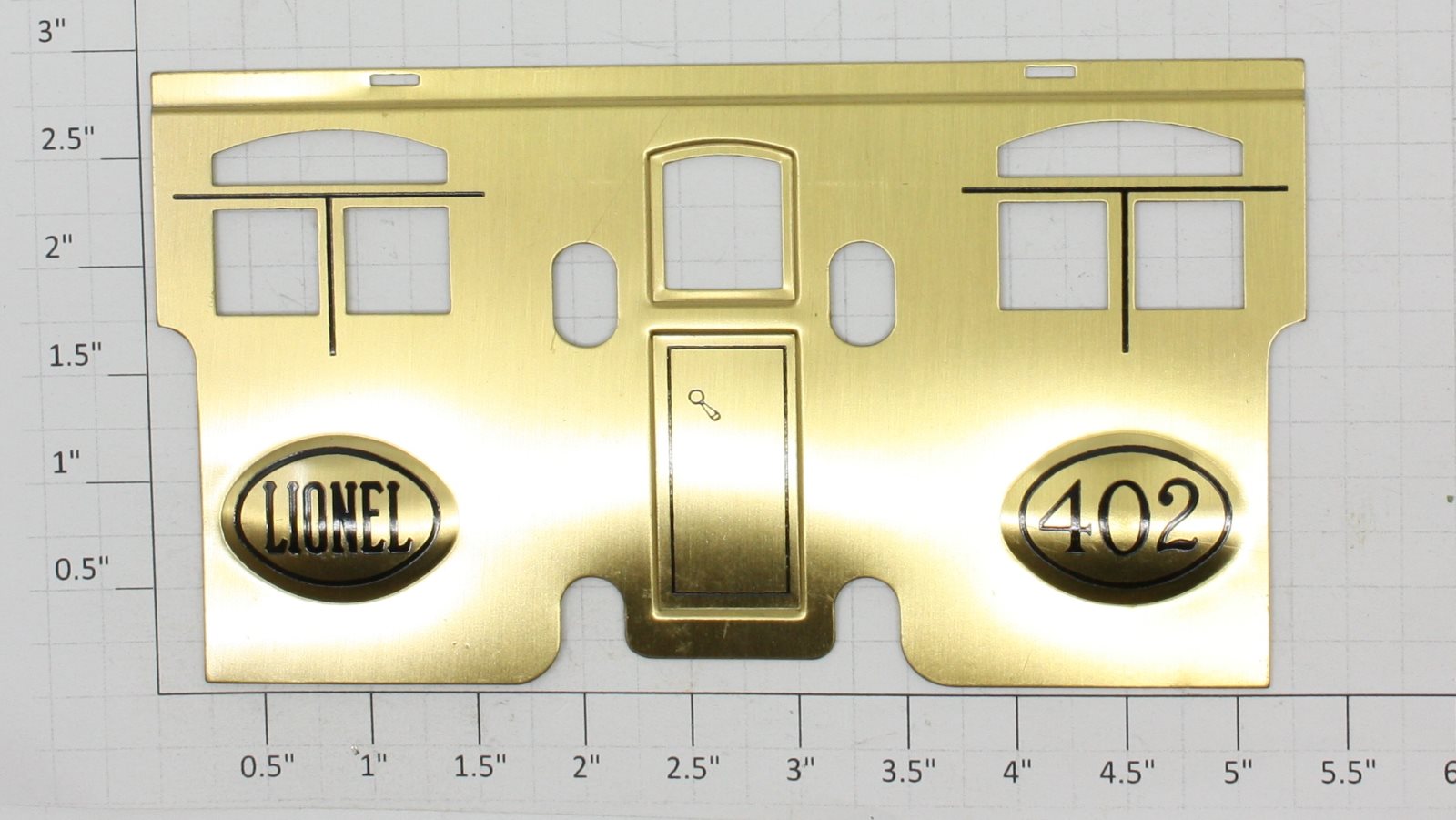 Lionel 402-2 #402 Black Brass Side Insert Plate
