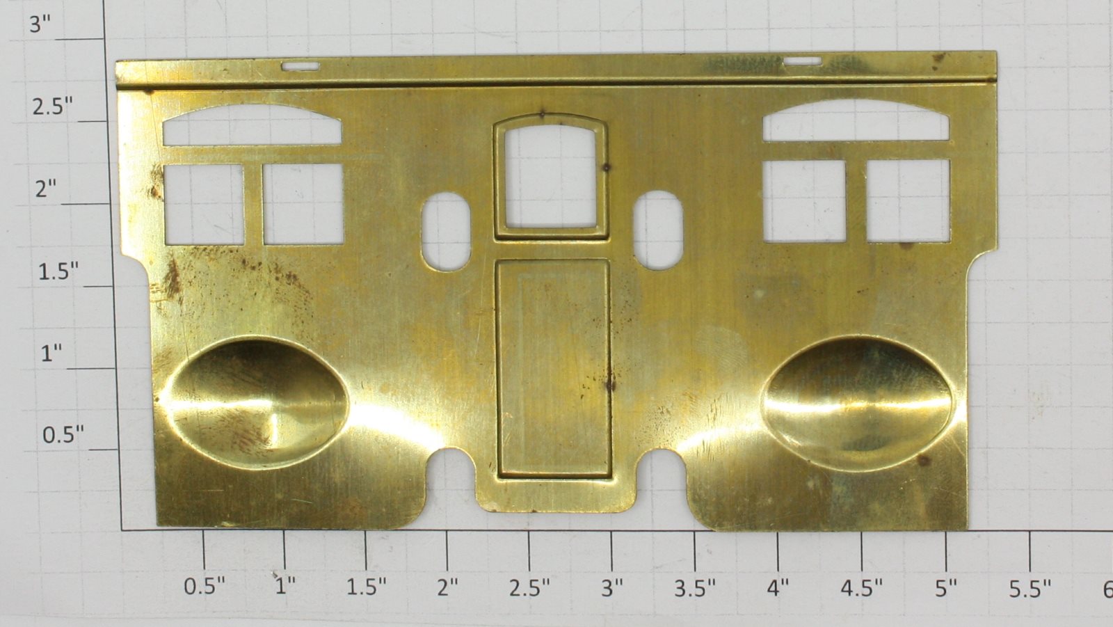 Lionel 402-2 #402 Black Brass Side Insert Plate