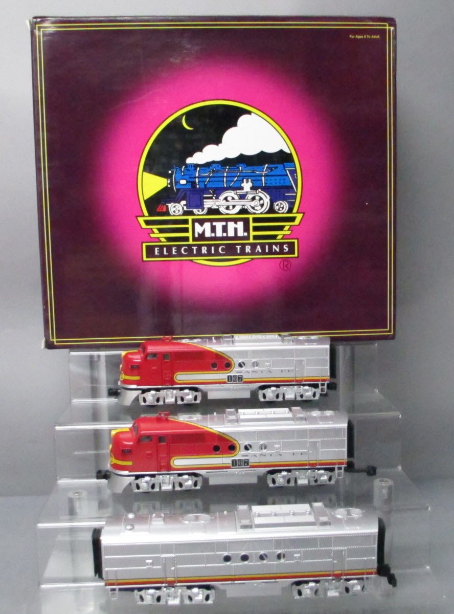 MTH 20-2273-1 O Gauge Santa Fe FT ABA Diesel Engine Set w/PS2 #167 EX/Box