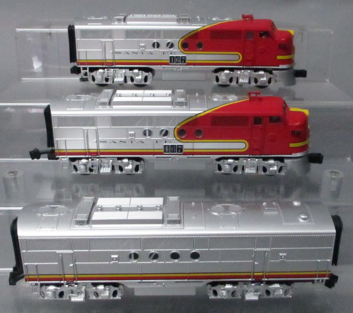 MTH 20-2273-1 O Gauge Santa Fe FT ABA Diesel Engine Set w/PS2 #167 EX/Box