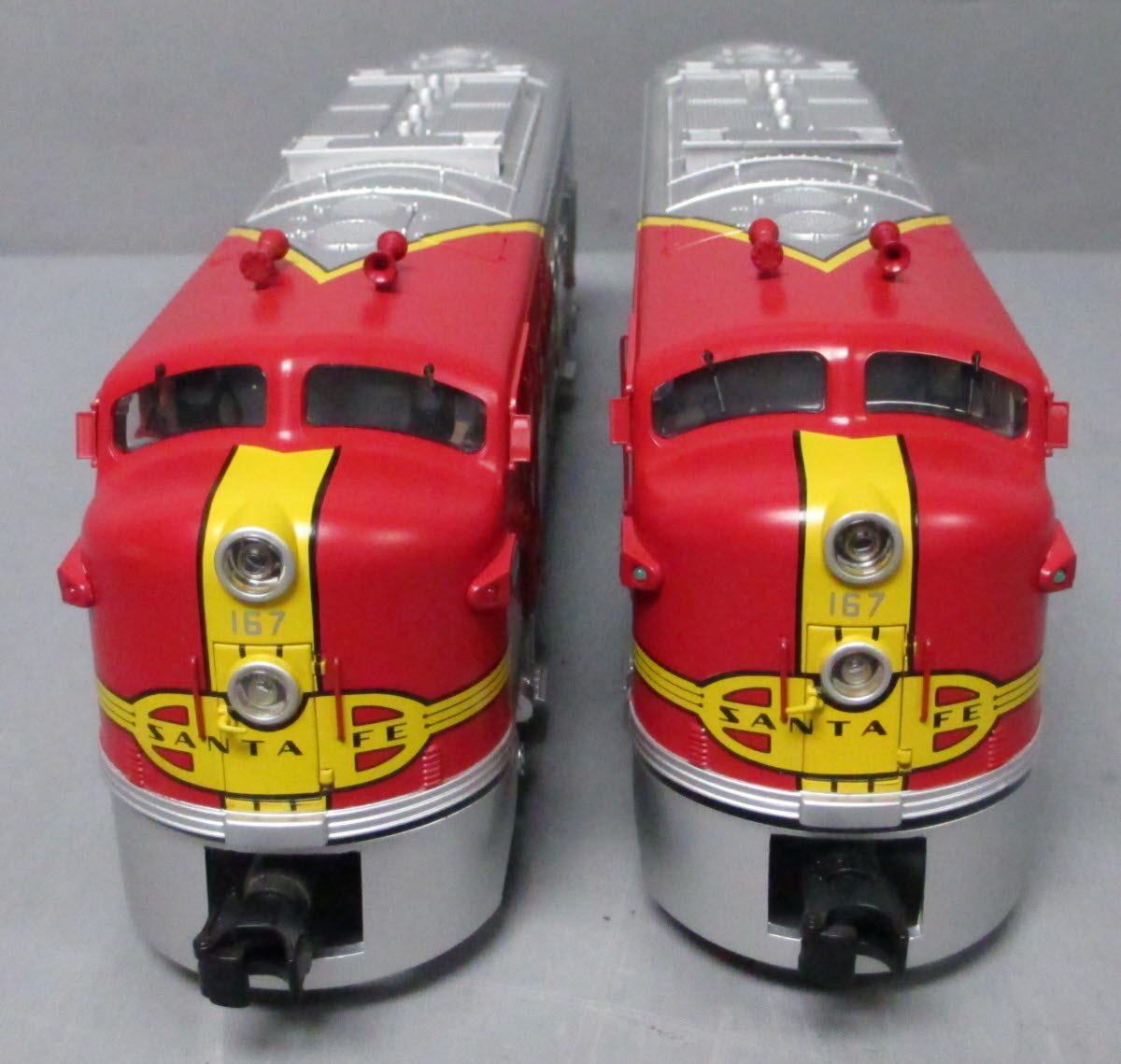 MTH 20-2273-1 O Gauge Santa Fe FT ABA Diesel Engine Set w/PS2 #167 EX/Box