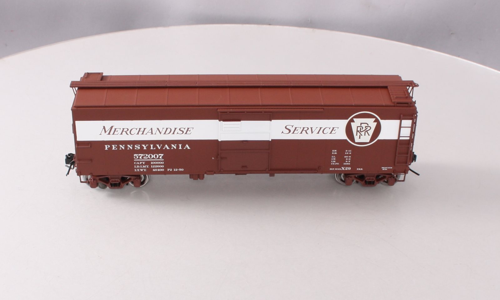 Atlas 9768-4 O Scale 2-Rail PRR Merchandise 1923 ARA (X-29) Steel Box Car LN/Box