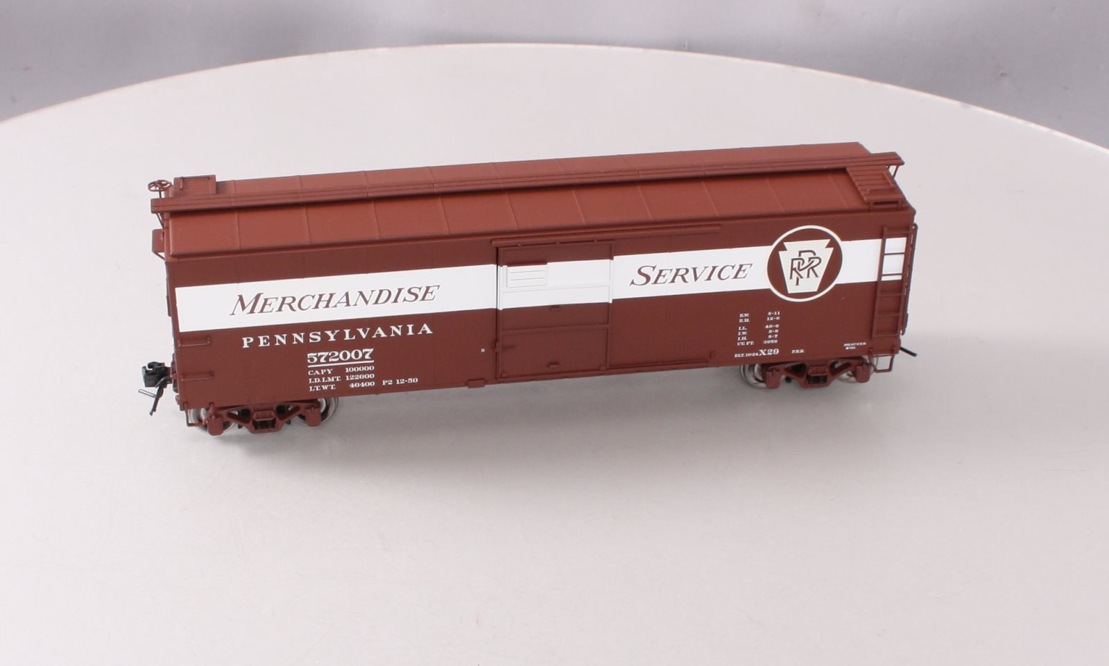 Atlas 9768-4 O Scale 2-Rail PRR Merchandise 1923 ARA (X-29) Steel Box Car LN/Box