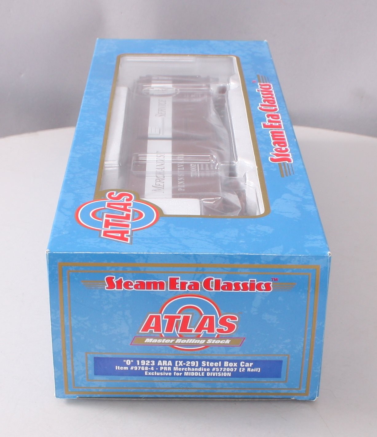 Atlas 9768-4 O Scale 2-Rail PRR Merchandise 1923 ARA (X-29) Steel Box Car LN/Box
