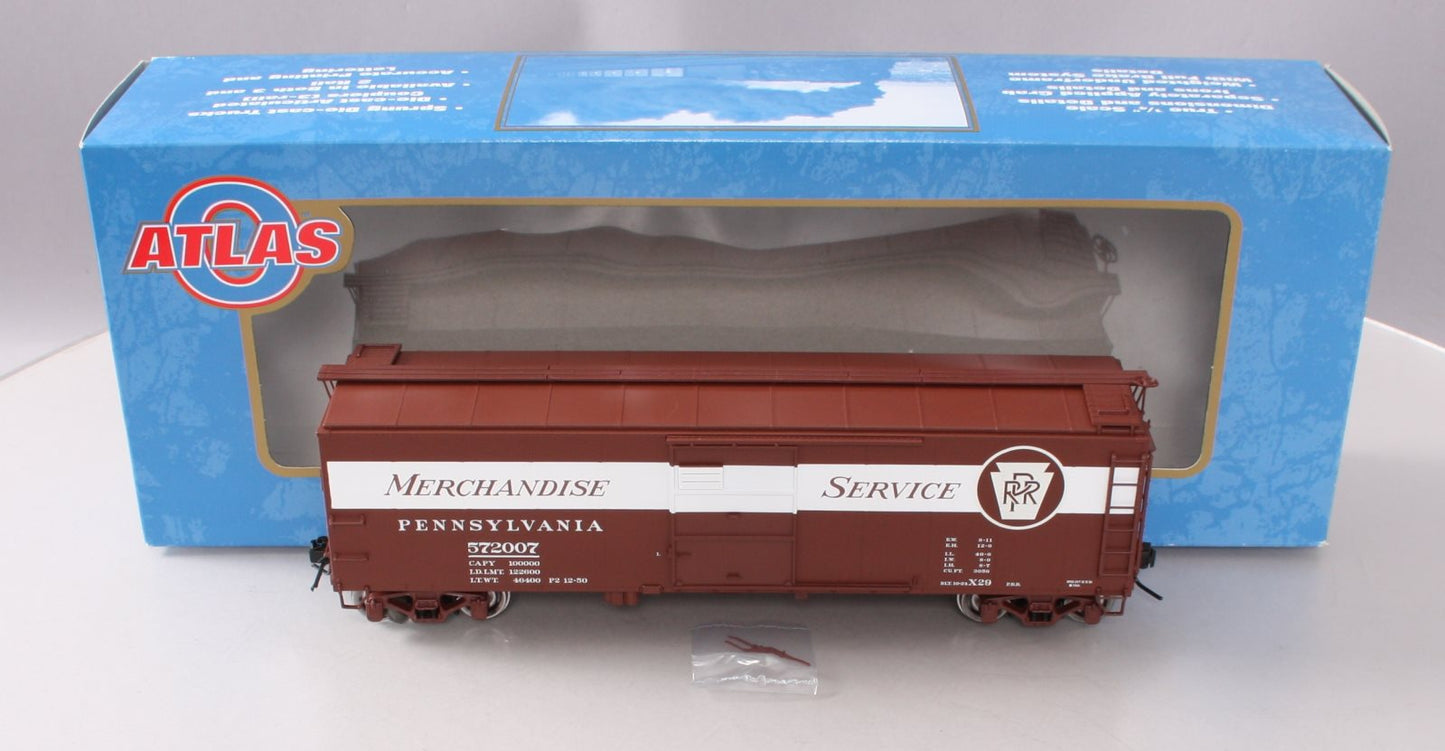Atlas 9768-4 O Scale 2-Rail PRR Merchandise 1923 ARA (X-29) Steel Box Car LN/Box