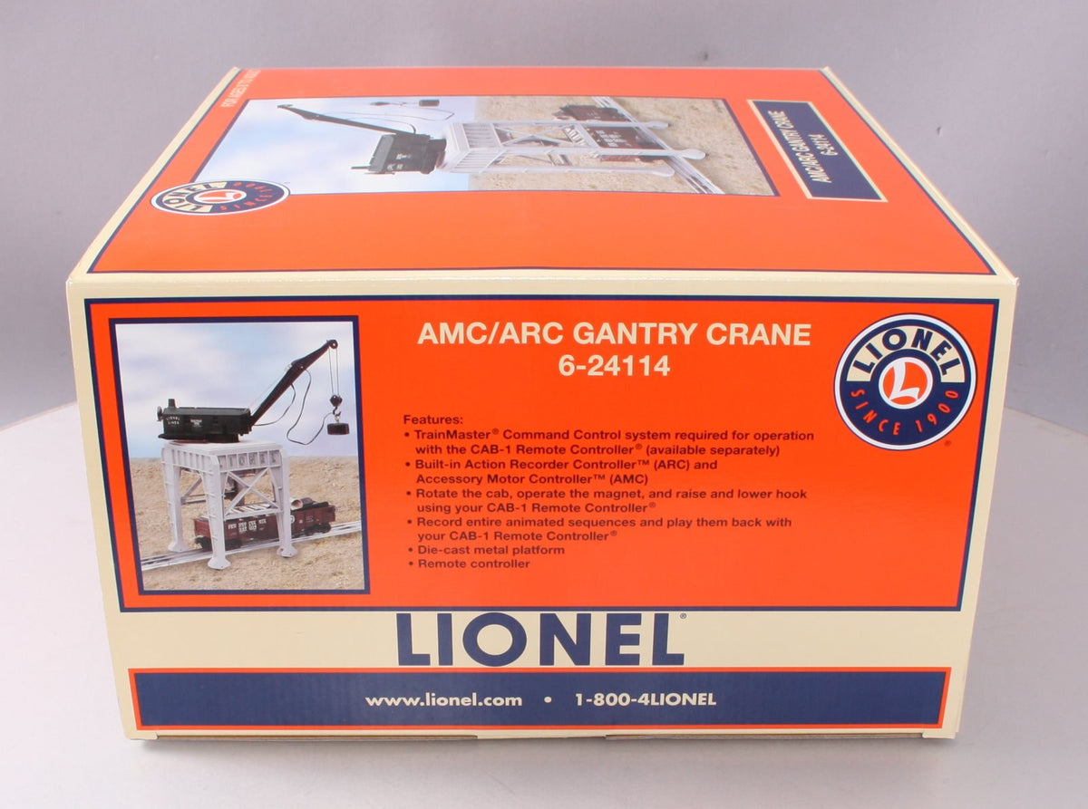 Lionel 6-24114 O AMC/ARC Operating Triple Action Gantry Crane NIB