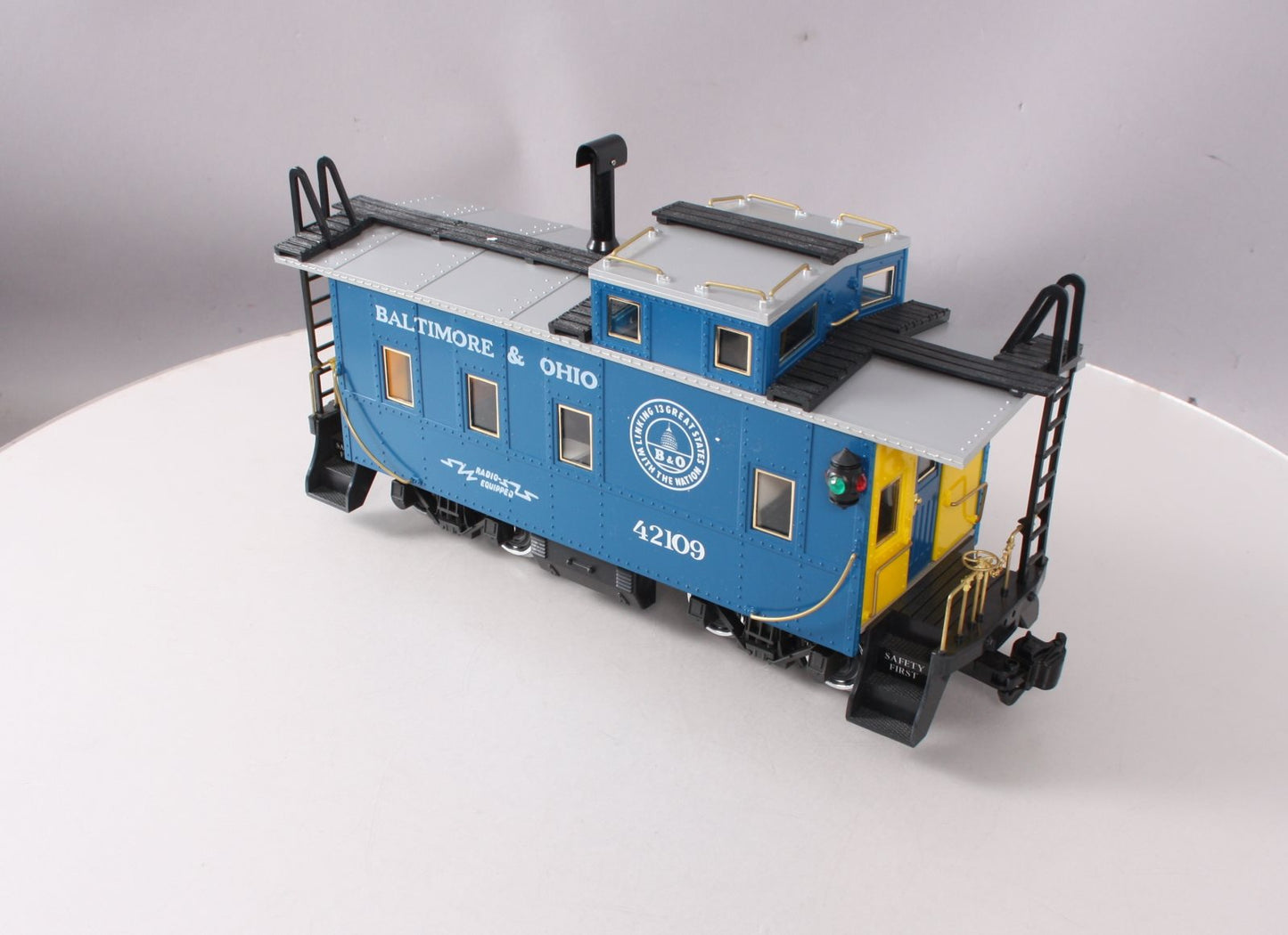 Aristo-Craft 42109 G Baltimore & Ohio Caboose - Metal Wheels
